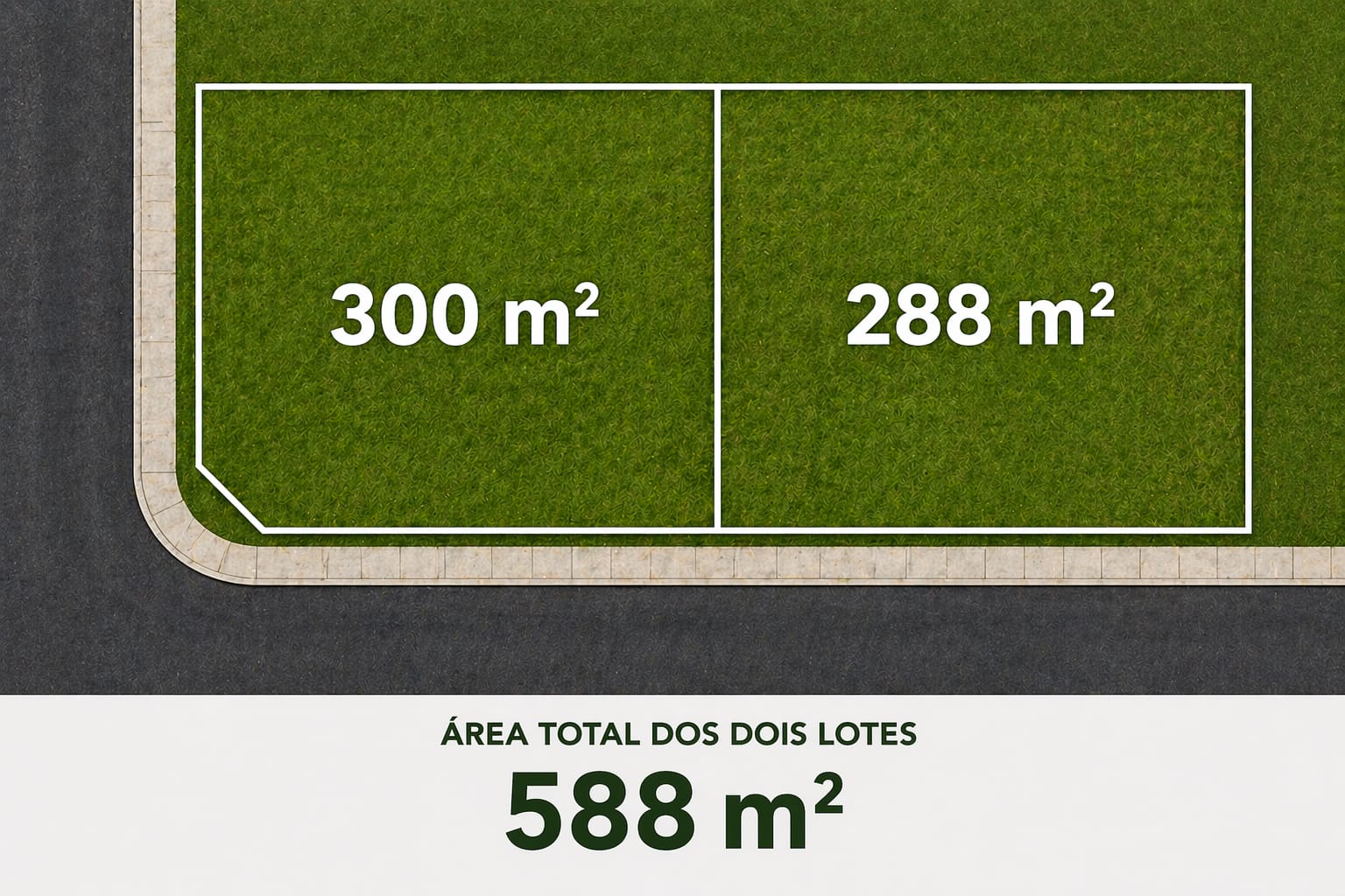 Terreno — Lotes contíguos à venda com grande potencial construtivo